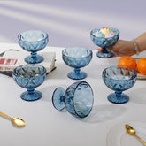 Giva Dark Blue Ice Cream Bowl Set Of 6